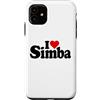 LOVE OF SIMBA HEART NAME APPAREL Custodia per iPhone 11 I LOVE HEART SIMBA NOME SU UNA TEE