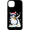 Dabbing Penguin Christmas Tees Custodia per iPhone 15 Plus Dabbing Penguin Natale