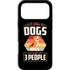 Sweet and Playful Aesthetic Dog Attitude Custodia per iPhone 17 Pro Max Mi piacciono i cani e forse 3 persone