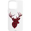 Buffalo Plaid Reindeer Christmas Xmas Te Custodia per iPhone 15 Pro Max Buffalo Plaid Renna Natale Natale