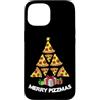 Pizza Christmas Tree Tees Custodia per iPhone 15 Albero di Natale Pizza