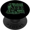 Funny Lawn Mowing Gardener Landscaper Me Previsioni del fine settimana 100% di probabilità di falciare il prato divertente PopSockets PopGrip Adesivo