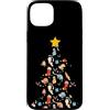 Cat Lover Merry Christmas Custodia per iPhone 15 Plus Albero di Natale per amanti dei gatti