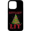 Christmas Lit Gifts Co. Custodia per iPhone 15 Pro Max Festa di Natale Let's Get Lit Ugly Funny