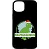 Merry Christmas & T-Rex Xmas Custodia per iPhone 15 Plus Dinosauro Natale Buon Natale
