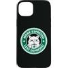 Gatti Animali domestici Accessori Custodia per iPhone 15 Plus Gatti Caffè Espresso-Machine Chicchi di Caffè Gatti-Espresso