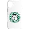 Gatti Animali domestici Accessori Custodia per iPhone 16 Plus Gatti Caffè Espresso-Machine Chicchi di Caffè Caffeine-Gatti