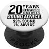 Wedding Anniversary Designs 20° anniversario di matrimonio. Marito spiritoso PopSockets PopGrip Adesivo