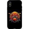 Backbeat Time Custodia per iPhone X/XS Retro Sunset batteria vintage musica rock batterista design