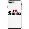 LOVE OF SIMBA HEART NAME APPAREL Custodia per iPhone 7 Plus/8 Plus I LOVE HEART SIMBA NOME SU UNA TEE