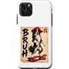 Skateboard Japan Otaku Kawaii Manga Samu Custodia per iPhone 11 Pro Max Skateboard Grumpy Japan Animal Brush Anime Kawaii Otaku Y2K
