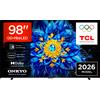 TCL P8L TV 98P8L - QD-Mini LED 98, 4K HDR, Google TV, 144Hz VRR, Audio Onkyo 2.1 GARANZIA ITALIA