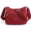 Milky Way Borsa a tracolla da donna, multi tasca, casual, impermeabile, borsa messenger per uso quotidiano e viaggio