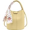 ANNI RIEL Borsa a secchiello a tracolla in morbida pelle per le donne con pochette, con manico superiore, borsa a tracolla alla moda