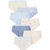 NEXT Ragazza Confezione da 7 Slip a Vita Bassa | Bambino, Standard, Mid Rise, Lavabile in lavatrice