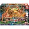 EDUCA BORRAS Puzzle da 4000 pezzi con il ritorno dalla savana 136X96CM