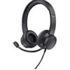 Trust Cuffie Trust Headset Ayda per chiamate musica con microfono Nero [25088]
