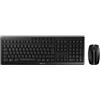 Cherry Set tastiera e mouse Cherry Stream Desktop Azerty 2400dpi Wireless 2.4GHz tramite ricevitore USB Nero [JD-8500FR-2]