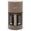 Ariete 1394 Macchina per Caffè con Filtro Breakfast Wood, Macchina Caffè Americano, 12 Tazze, Dettagli Effetto Legno, Piastra Riscaldante Antiaderente, Tortora