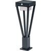 LEDVANCE ENDURA SOLAR BOUQUET WALL SENSOR 50cm - applique solari con rilevatore di movimento, per esterni con 3 modalità di funzionamento, 6W, 3000K, 200-550 Lumen, IP44, nero