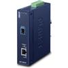 PLANET IXT-705AT convertitore multimediale di rete 20000 Mbit/s Blu (Industrial 10G/5G/2.5G/1G/100M - Copper to 10GBASE-X SFP+ Media Converter [-40 75 degree C, dual redundant power input on 12-48VDC Warranty: 60M) [IXT-705AT]