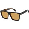 David Beckham DB 7134/S WR7/VS | Occhiali da Sole Graduati o Non Graduati | Plastica | Rettangolari | Nero, Havana | Adrialenti