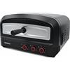 Necchi Forno Pizza NK9022 2200 W 400°C con Pietra Refrattaria e Resistenze Regolabili