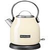 KitchenAid 5KEK1222EAC bollitore elettrico 1,25 L 2200 W Nero, Crema, Acciaio inox