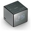 Sony XDRC1DBP radio Orologio Nero, Argento