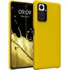 kwmobile Cover per Xiaomi Redmi Note 10 Pro Custodia - Back Case per Smartphone in Silicone TPU - Protezione Gommata - miele