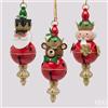 EDG Addobbo Natalizio EDG da Appendere Assortito H 29 cm - 3 Soggetti Assortiti