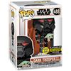 Funko Pop! Star Wars The Mandalorian Dark Trooper & Grogu #488 Glow-in-the-Dark