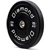 Diamond Disco olimpionico bumper training Pro foro 50 mm Diamond Professional 15 kg
