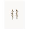 Otazu Orecchini placcati in oro Ultimate con perle Swarovski - Oro, Bianco