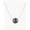 Compagnie Générale des Perles Collana in argento Stella con perla - Nero