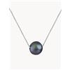 Compagnie Générale des Perles Collana in oro bianco con perla Venetian - Nero