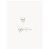 ATELIERS SAINT GERMAIN Orecchini a perno in oro bianco con perle Kylie - Bianco