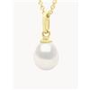 ATELIERS SAINT GERMAIN Collana in oro giallo con perla Blanche - Bianco