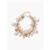 Otazu Bracciale fatto a mano placcato in oro Noa, regolabile - Rosa