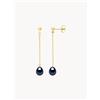 Compagnie Générale des Perles Orecchini in oro giallo con perle Nerivelle - Nero, Oro