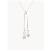 Compagnie Générale des Perles Collana regolabile in argento con perle Lunamara Duo - Bianco, Argento