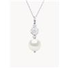 Compagnie Générale des Perles Collana in argento con perle Siranelle - Bianco, Argento