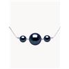 Compagnie Générale des Perles Collana in oro bianco con perle Nerivelle - Nero, Argento