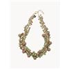 Otazu Collana placcata in oro con cristalli Swarovski Ultimate - Verde, Marrone