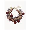 Otazu Bracciale placcato in oro con cristalli Swarovski Ultimate - Rosso, Viola