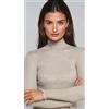 Egi Lupetto Donna EGI in modal/cashmere a costine art. 5160 Noce