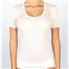 Egi Maglia Mezza Manica Donna EGI Lana e Microfibra art. 306 Bianco Latte