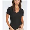 Egi Maglia Mezza Manica Donna EGI Lana e Microfibra art. 306 Nero