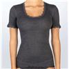 Egi Maglia Mezza Manica Donna EGI Lana e Microfibra art. 306 Grigio Melange
