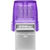 Kingston DataTraveler 256GB microDuo 3C 200MB/s dual USB-A + USB-C, Chiavetta USB - DTDUO3CG3/256GB